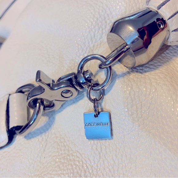 Coccinelle Tote Bag Soft Cream Leather - Picture 2 of 3